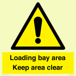 Loading bay area Keep area clear